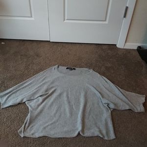 Plain gray threaded shirt